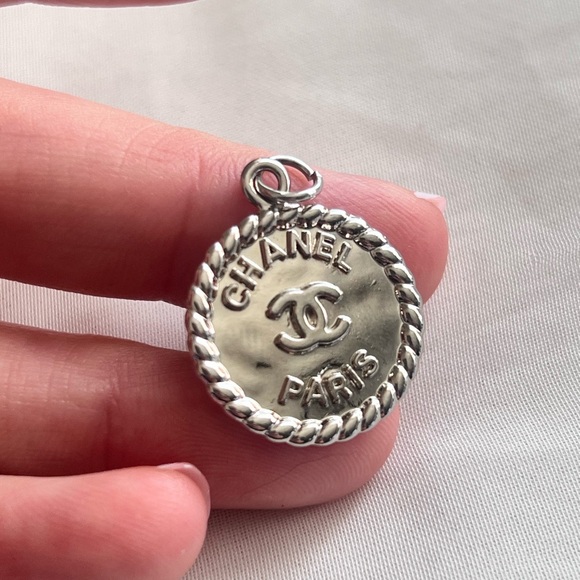 Chanel Silver Double Sided Charm - Picture 5 of 7